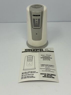 Oreck Refrigerator Air Purifier Battery Powered Model XJ-100 Ionizer 2 Speed Q1